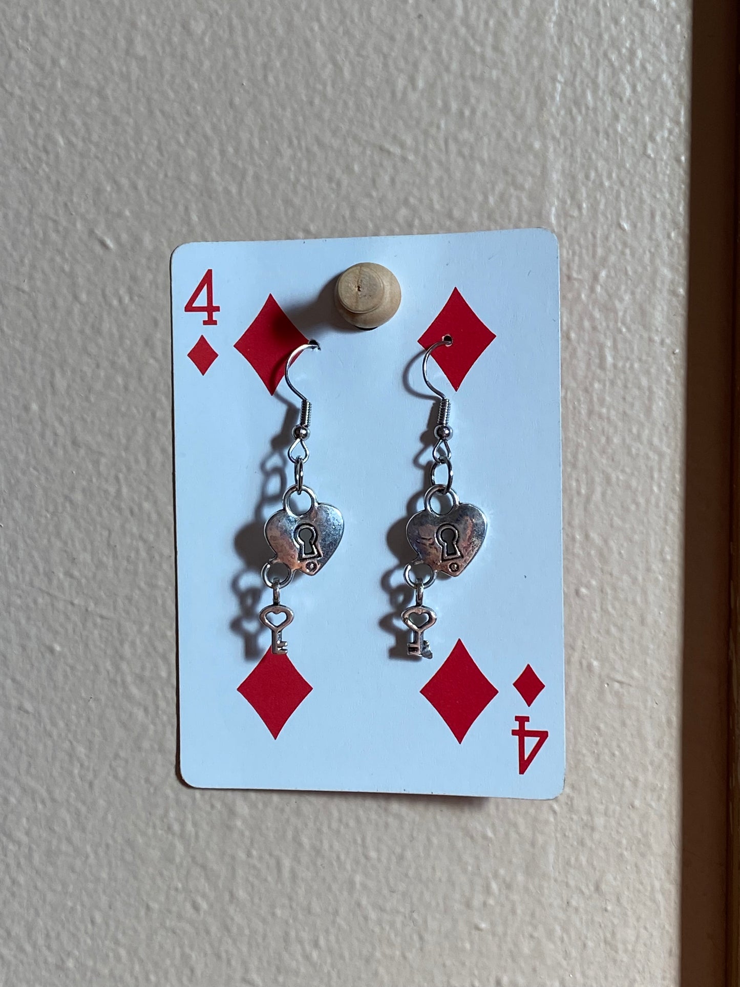 lock n key earrings