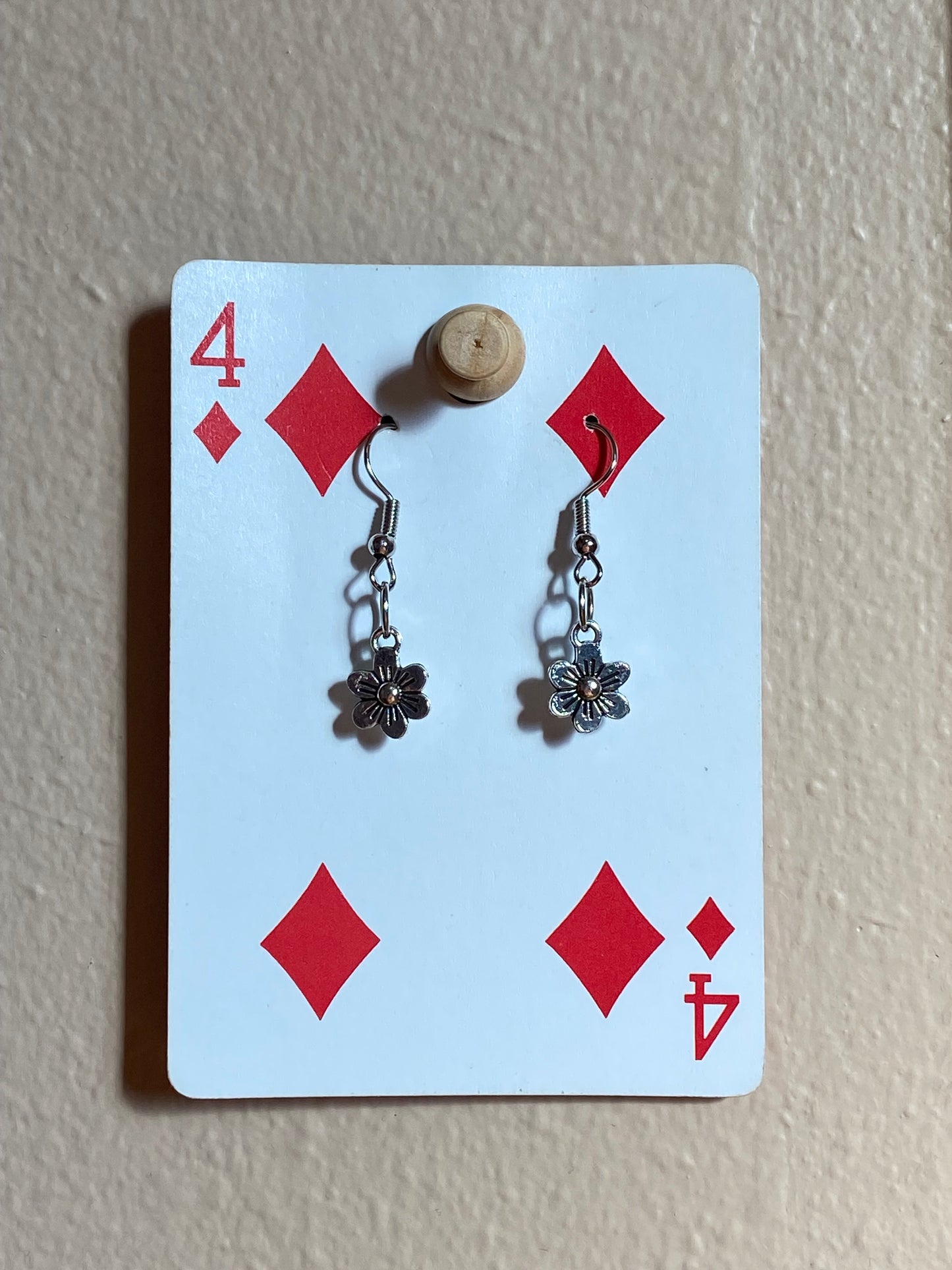 delicate flower earrings