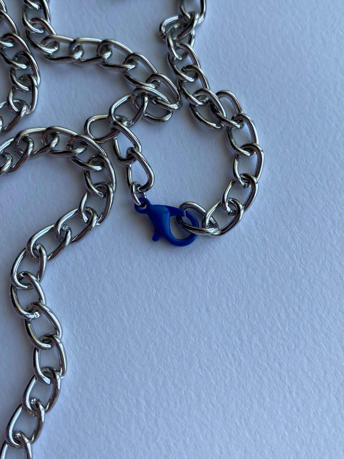 mermaid heart carabiner necklace