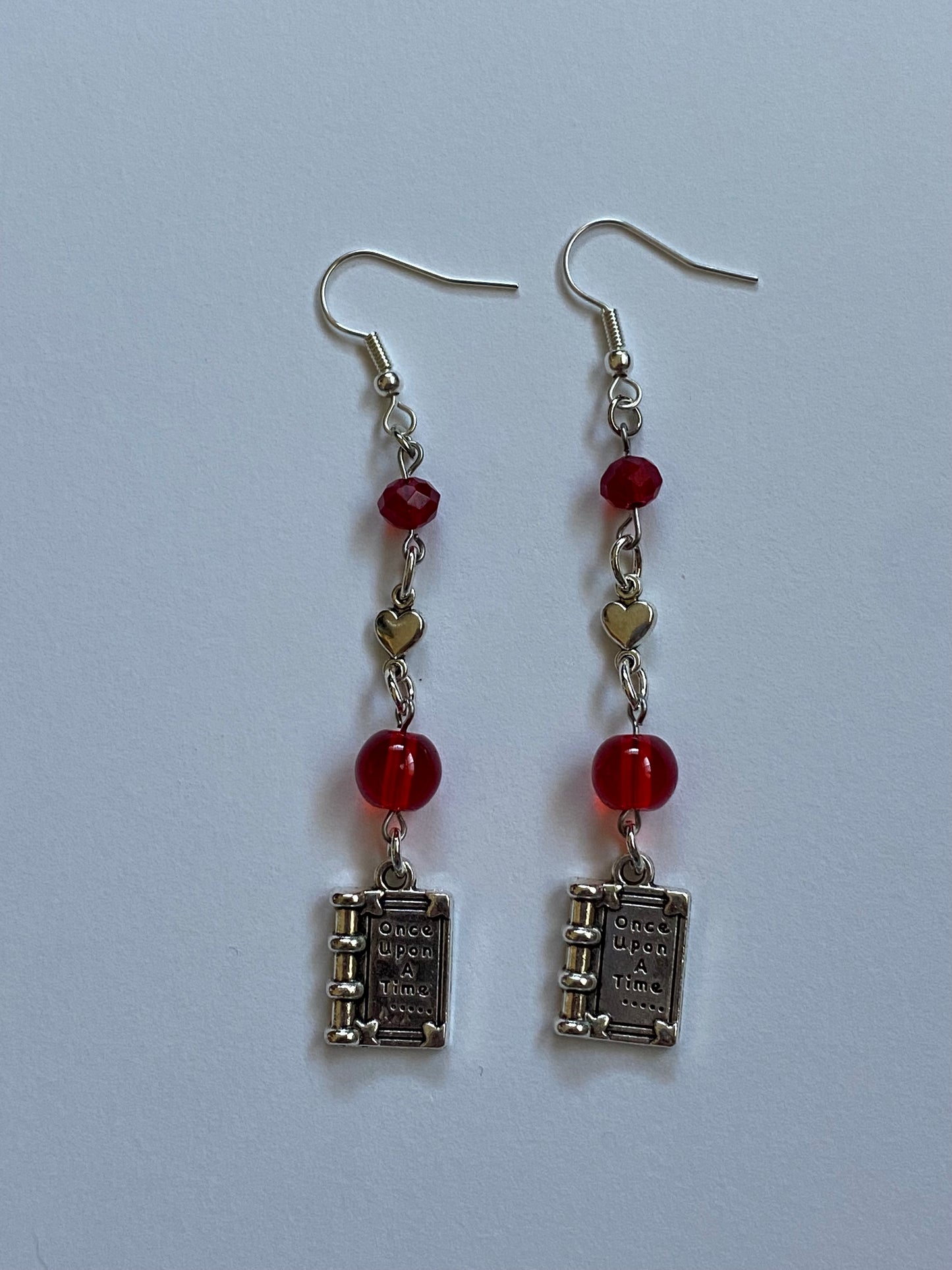 read and makeout book earrings