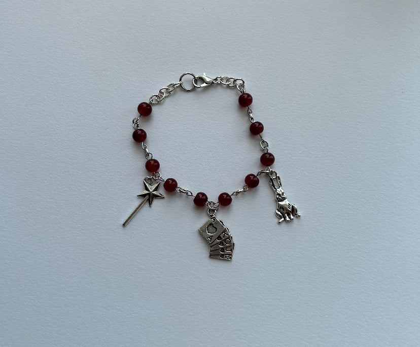 wand and a rabbit! charm bracelet