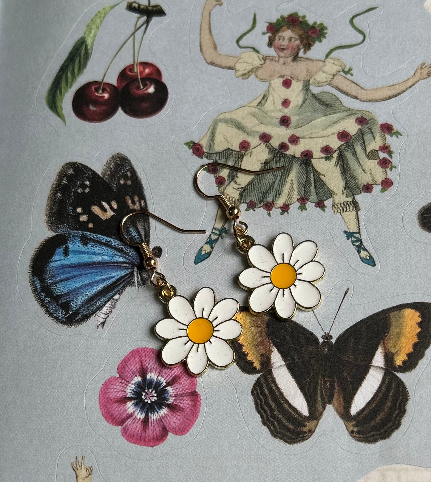 daisy earrings