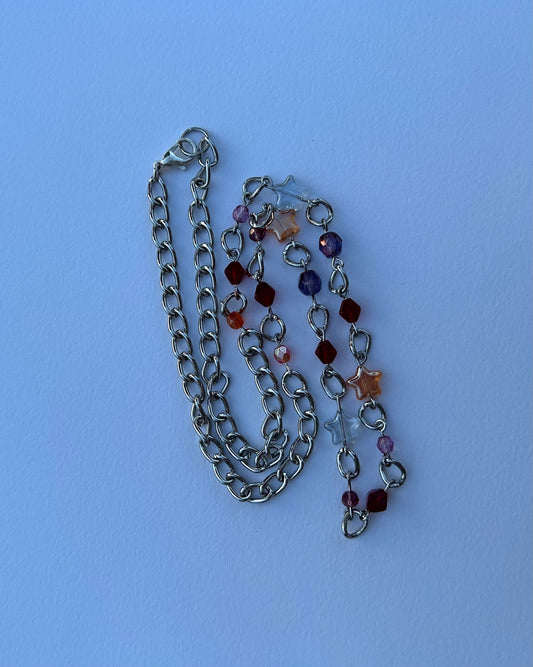 oil spill kaleidoscope necklace