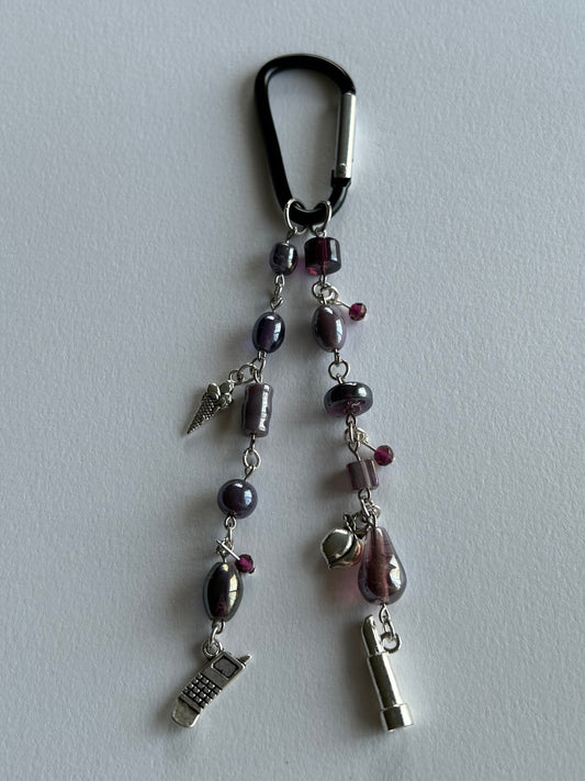 naked in manhattan purple carabiner