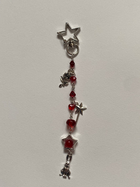 red wine supernova keychain