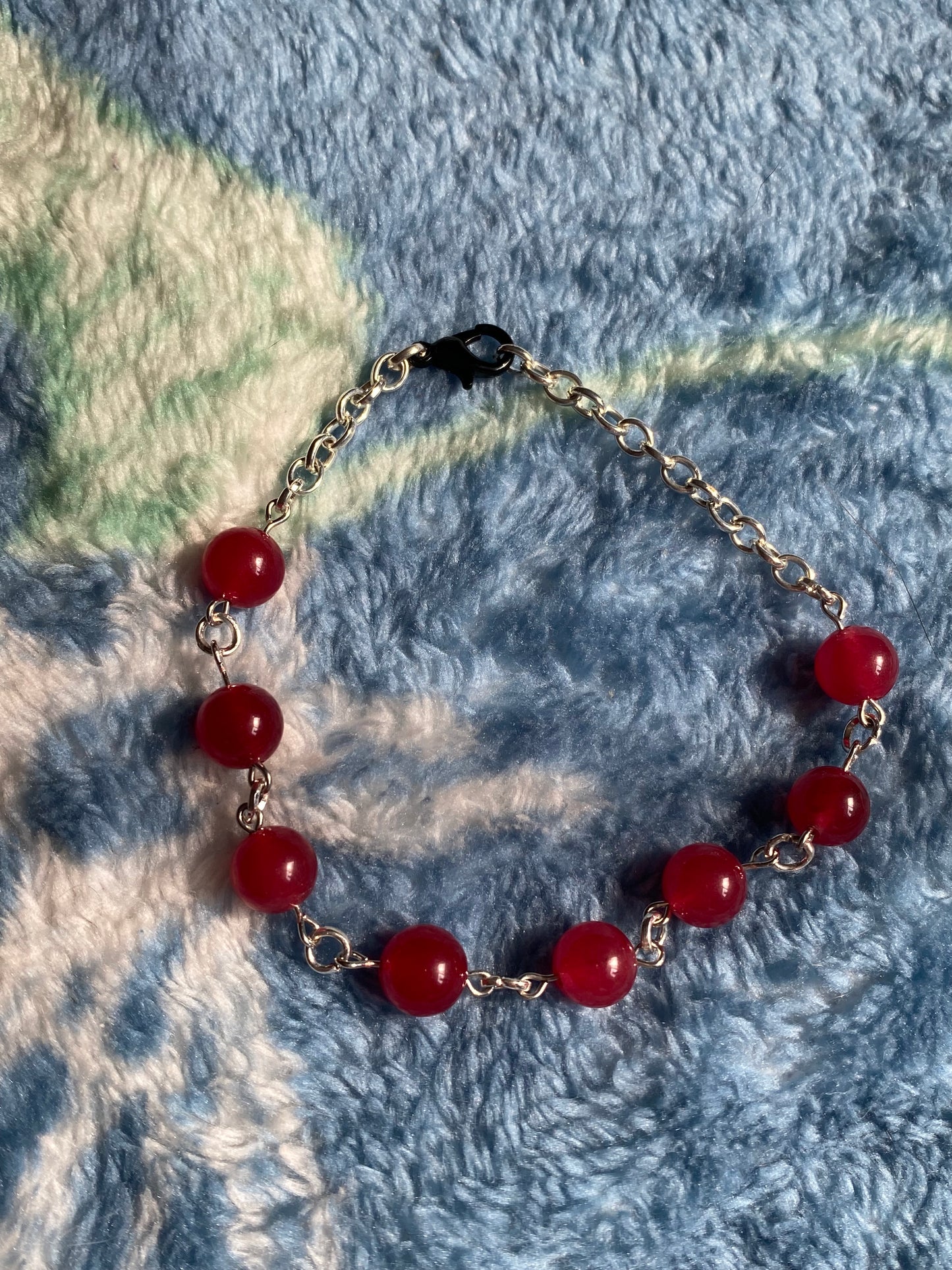 red crystal bracelet