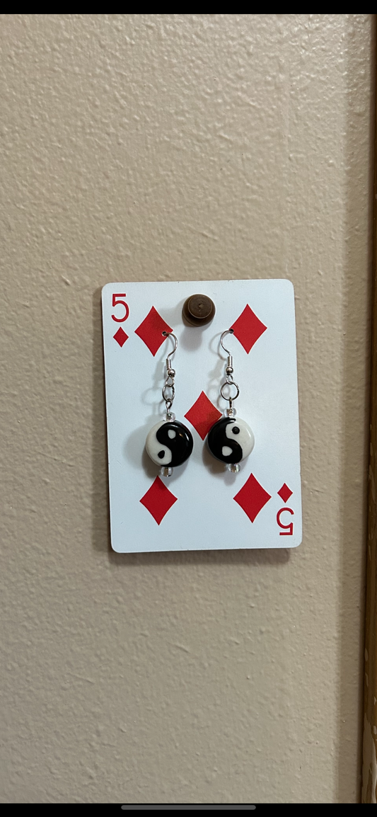 Yin and Yang earrings