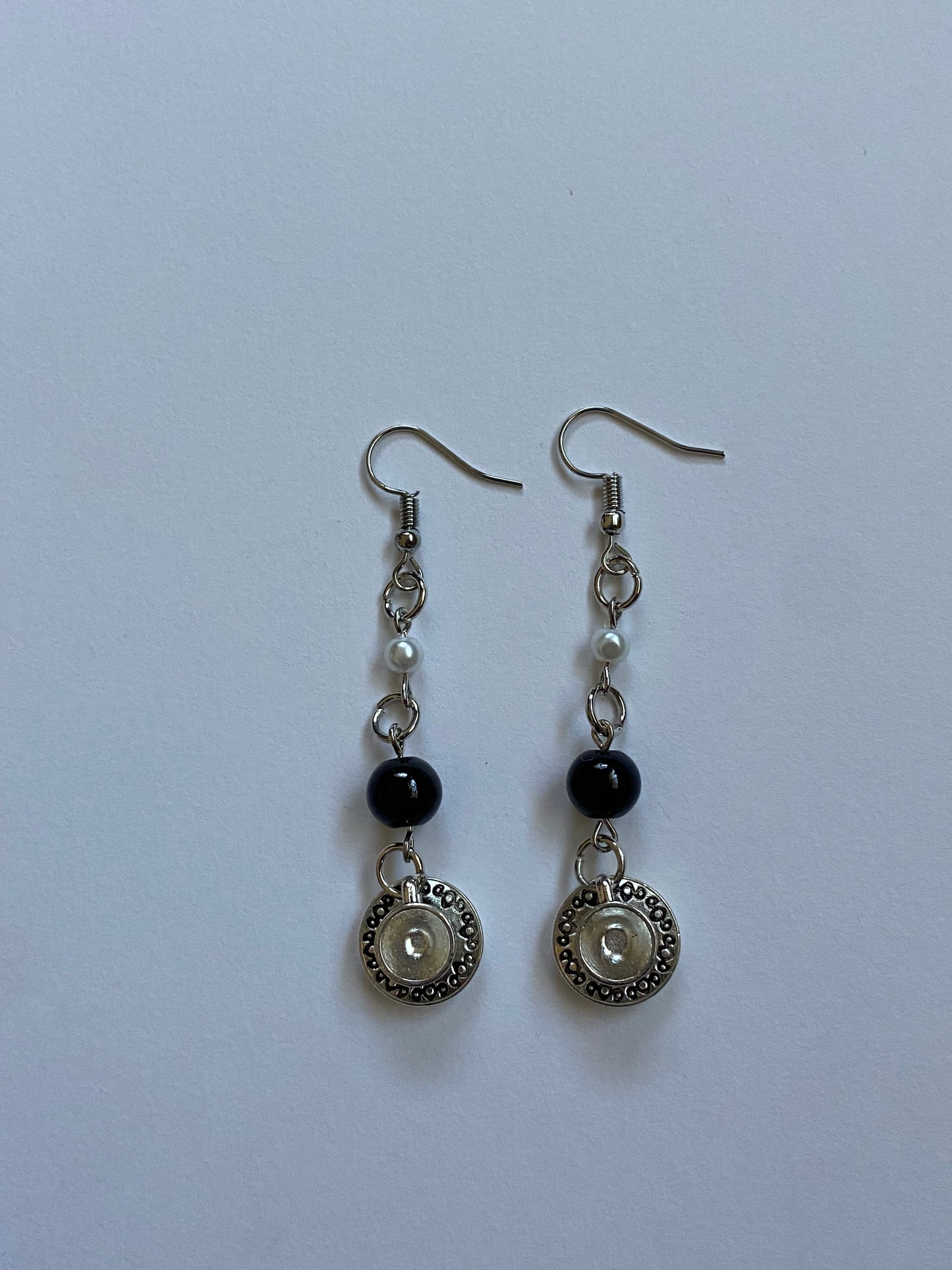 coffee earrings black