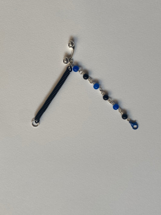 talk too much bracelet blue and black