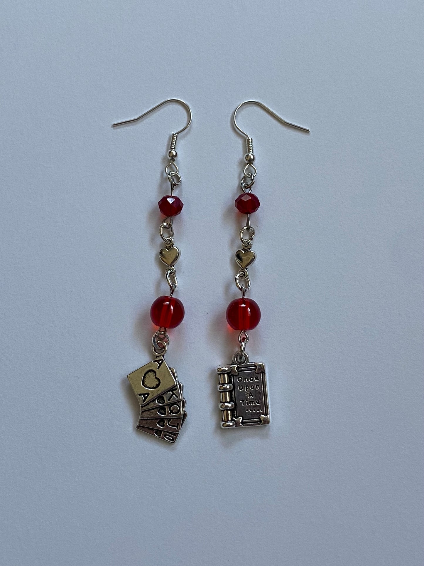 read and makeout card earrings