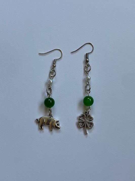 good luck babe earrings