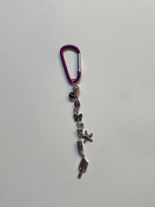 casual purple carabiner