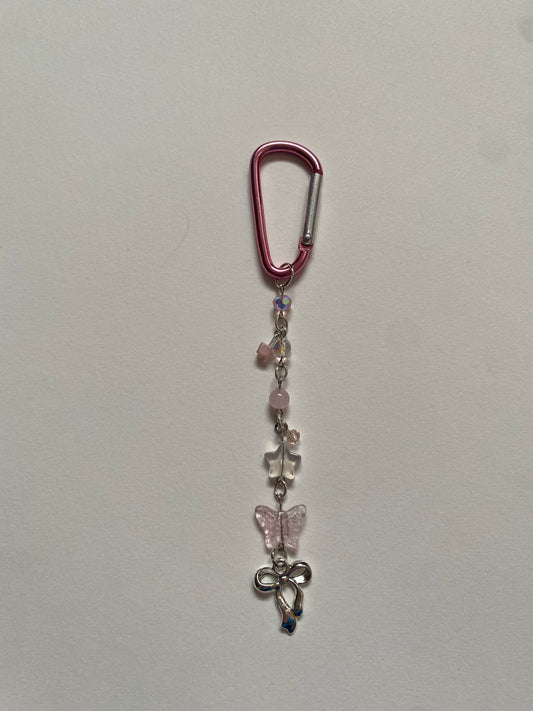 lacy pink carabiner